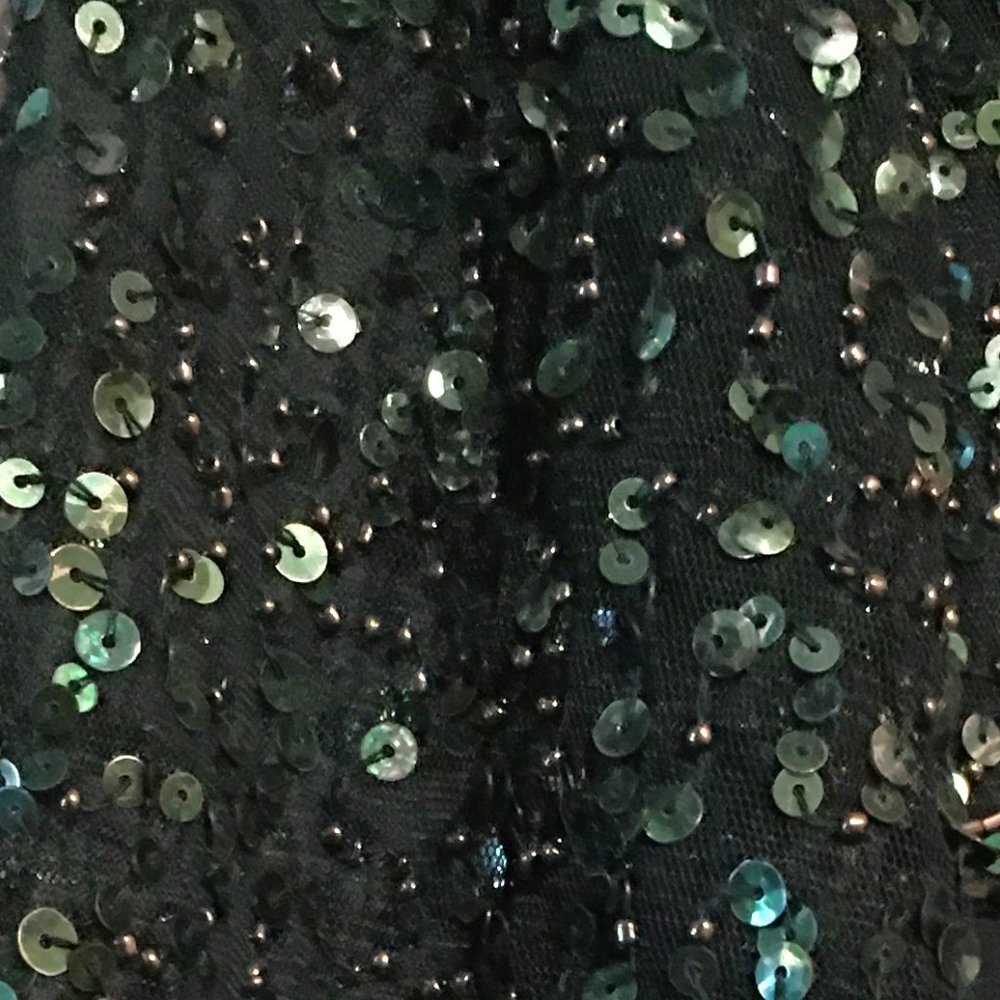 J KARA 3/4 Sleeve V-Neck Beaded Top Long Gown NEW WITH TAGS! - Picture 5 of 16